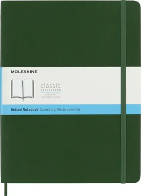 Блокнот Moleskine Classic Soft,  192стр,  пунктир,  мягкая обложка,  зеленый [qp624k15]