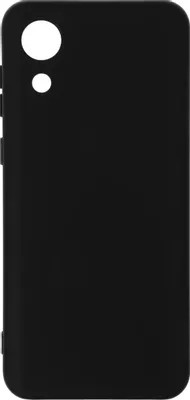 Чехол (клип-кейс) BORASCO Microfiber Case, для Samsung Galaxy A03 Core, черный [40947]