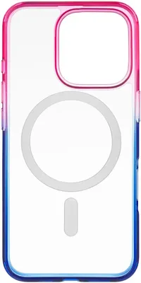 Чехол (клип-кейс) UBEAR Fusion, для Apple iPhone 16 Pro, противоударный, розово-голубой [cs446bp63pfs-i24m]