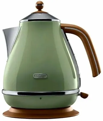 Чайник электрический DeLonghi KBOV2001.GR, 1.7л, металл/пластик