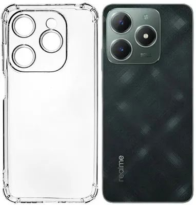 Чехол (клип-кейс) PERO CC02, для Realme C61, противоударный, прозрачный [cc02-rc61-tr]