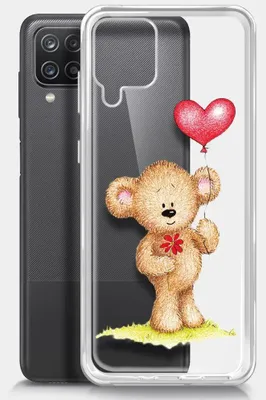 Чехол (клип-кейс) BORASCO ArtWorks, для Samsung Galaxy A12/M12, прозрачный/рисунок [51404]