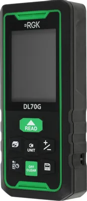 Лазерный дальномер RGK DL70G, 2 класс лазера, 535нм, луч зеленый [778183]