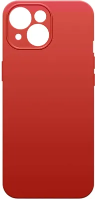 Чехол (клип-кейс) BORASCO Microfiber Case, для Apple iPhone 15 Plus, темно-красный [72419]