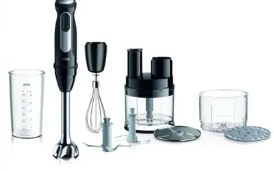 Блендер Braun MQ55755MBK,  погружной,  черный