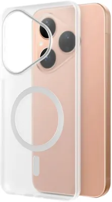 Чехол (клип-кейс) BORASCO Ice Magnet Case, для Huawei Pura 80, прозрачный [76363]