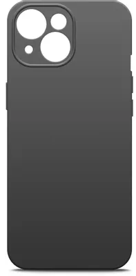 Чехол (клип-кейс) BORASCO Microfiber Case, для Apple iPhone 15 Plus, черный [72421]