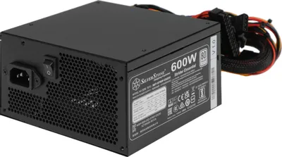Блок питания SILVERSTONE Strider ST600P,  600Вт,  80 PLUS WHITE,  120мм, черный, retail [g540st600e23220]