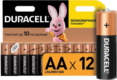 AA Батарейка Duracell Basic LR6-12BL MN1500,  12 шт.
