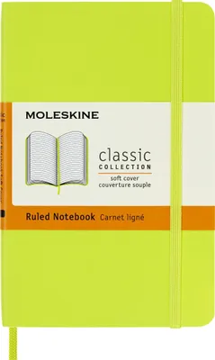 Блокнот Moleskine Classic Soft,  192стр,  в линейку,  мягкая обложка,  лайм [qp611c2]
