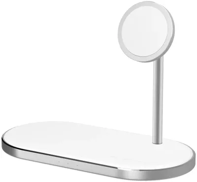 Беспроводное зарядное устройство LYAMBDA LWI11,  USB-C, USB-A, 15Вт, 1.67A, белый