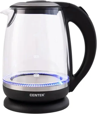 Чайник электрический CENTEK CT-0015, 2л, стекло/пластик