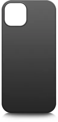 Чехол (клип-кейс) BORASCO Silicone Case, для Apple iPhone 13, черный (матовый) [40441]