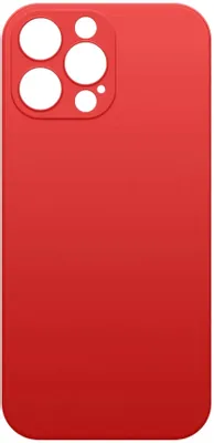 Чехол (клип-кейс) BORASCO Microfiber Case, для Apple iPhone 13 Pro Max, красный [40447]