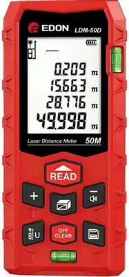 Дальномер EDON LDM-50D, 2 класс лазера, 670нм, луч красный [56845]