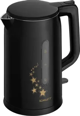Чайник электрический Scarlett SC-EK21S45, 1.5л, нержавеющая сталь/пластик