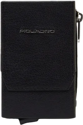Чехол для кредитных карт Piquadro Solm PP5585S141R/N, кожа натуральная, черный