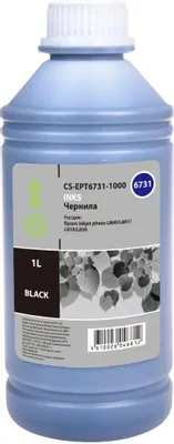 Чернила Cactus CS-EPT6731-1000 T6731, для Epson, 1000мл, черный