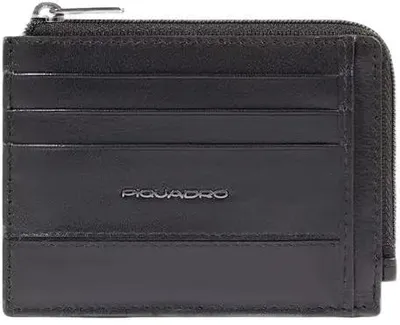 Чехол для кредитных карт Piquadro Philip PP4822W136R/N, кожа натуральная, черный