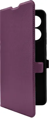 Чехол (флип-кейс) BORASCO Book Case, для Tecno Spark 20 Pro, фиолетовый [72641]