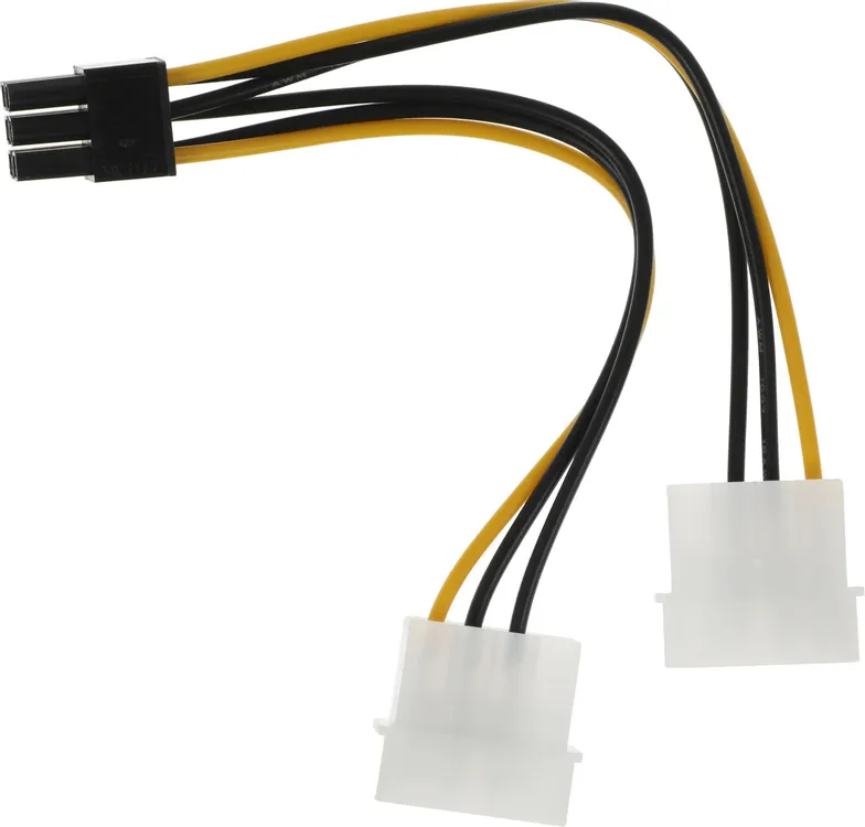 Кабель питания NingBo RTL-C32,  PCI-E 6pin -  Molex 89802 x