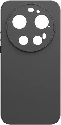 Чехол (клип-кейс) BORASCO Silicone Case, для Xiaomi 17 Ultra, черный [76495]