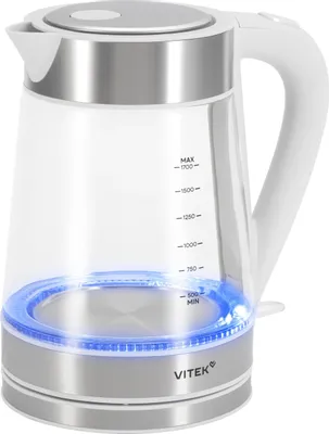 Чайник электрический Vitek VT-WK1030, 1.7л, стекло