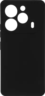 Чехол (клип-кейс) BORASCO Silicone Case, для Tecno Pova 6/6 Pro, черный [73173]