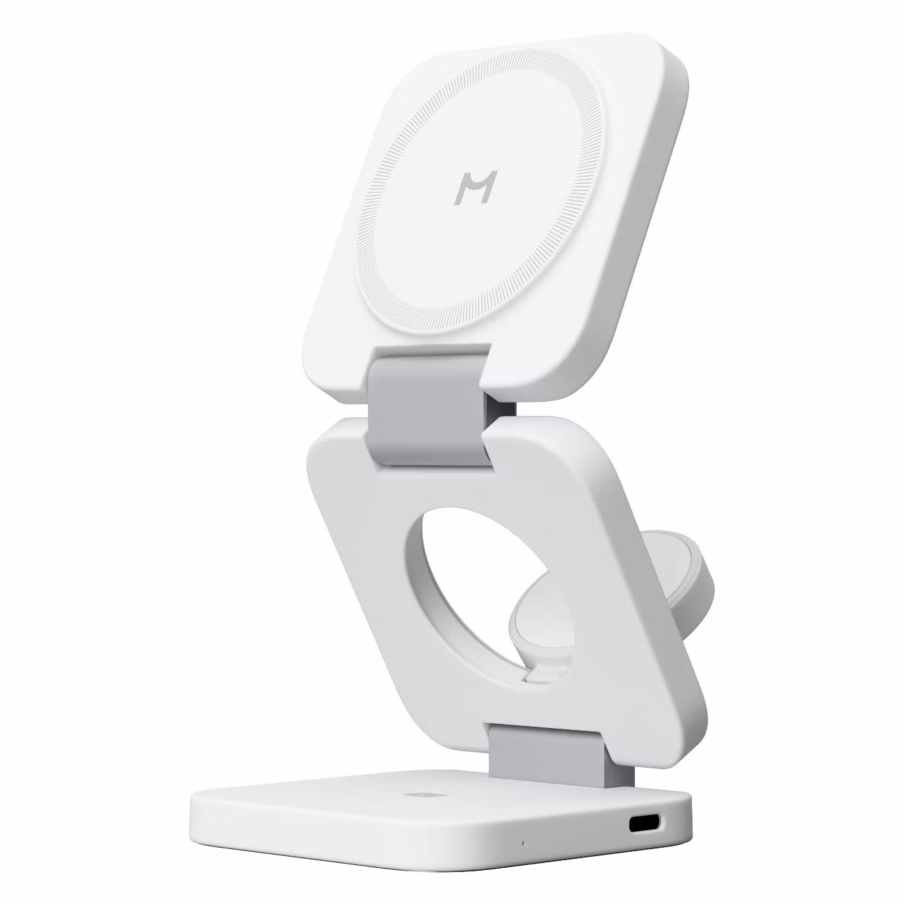 Беспроводное зарядное устройство Magssory Flex 3 в 1 белое