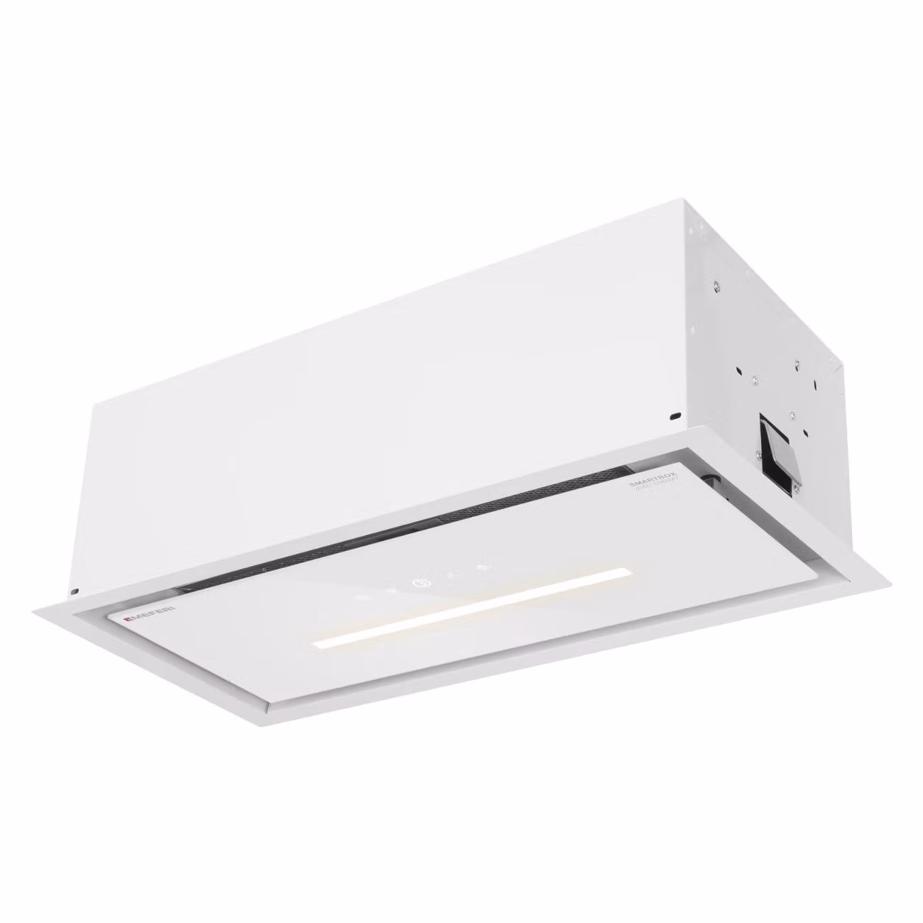 Вытяжка кухонная MEFERI SMARTBOX60WH GLASS COMFORT на 60см, белая