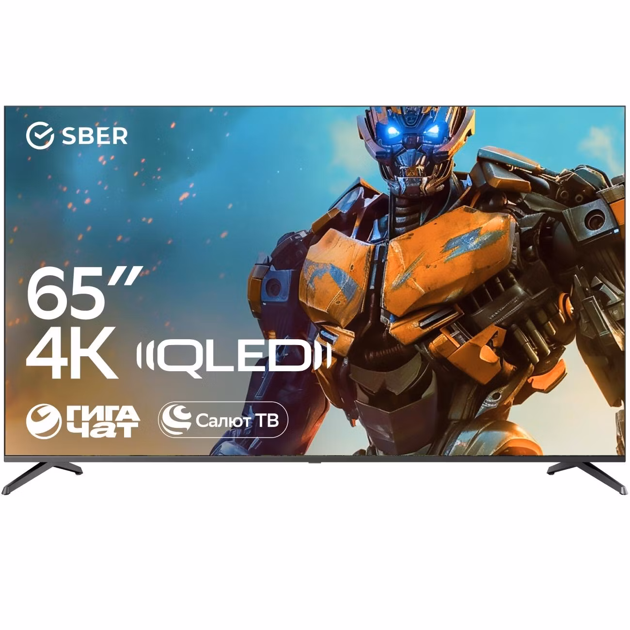 Умный телевизор Sber SDX-65UQ5233 с GigaChat на ОС Салют ТВ