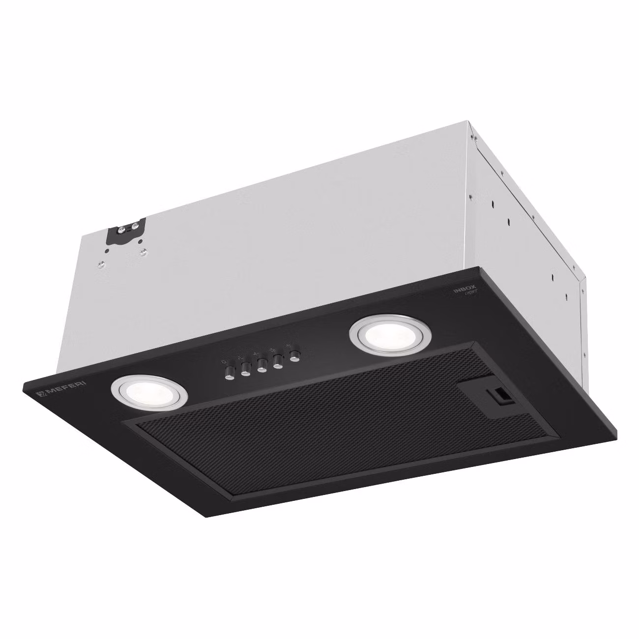 Вытяжка кухонная MEFERI INBOX45BK LIGHT 45см встраиваемая, черная