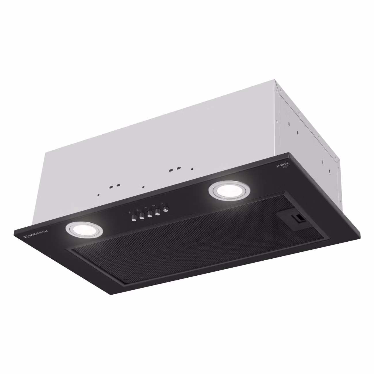 Вытяжка кухонная MEFERI INBOX52BK LIGHT 52см встраиваемая, черная