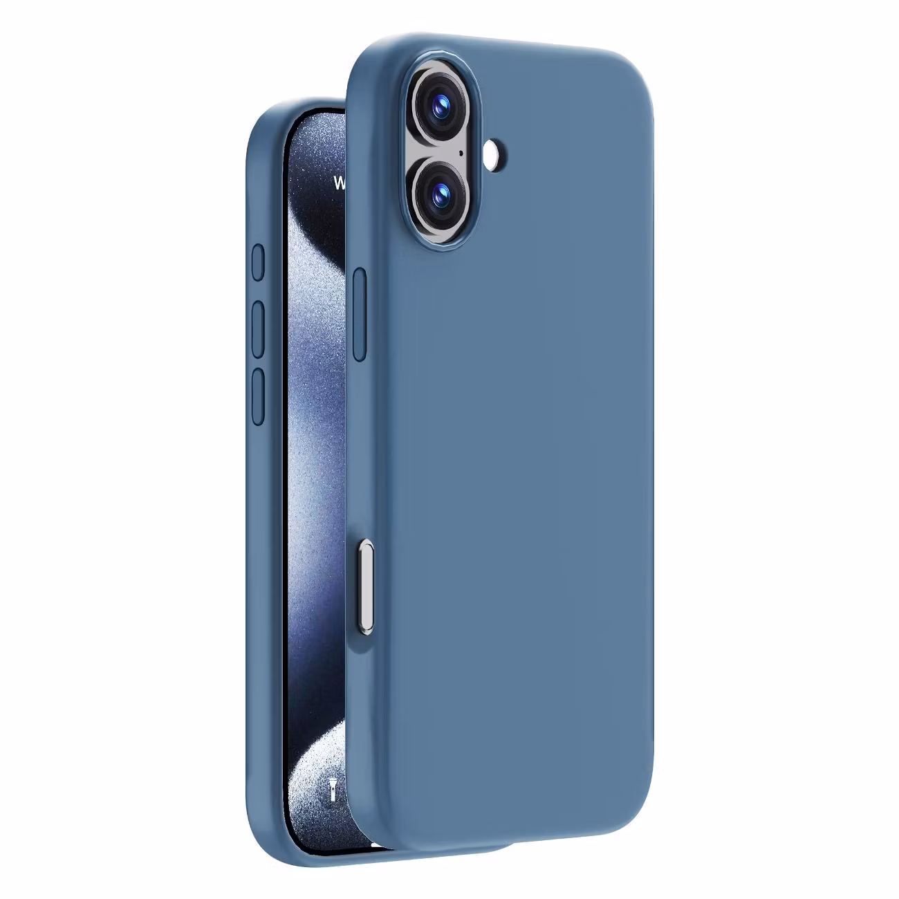 Чехол Deppa Liquid Silicone Magsafe для iPhone 16 синий