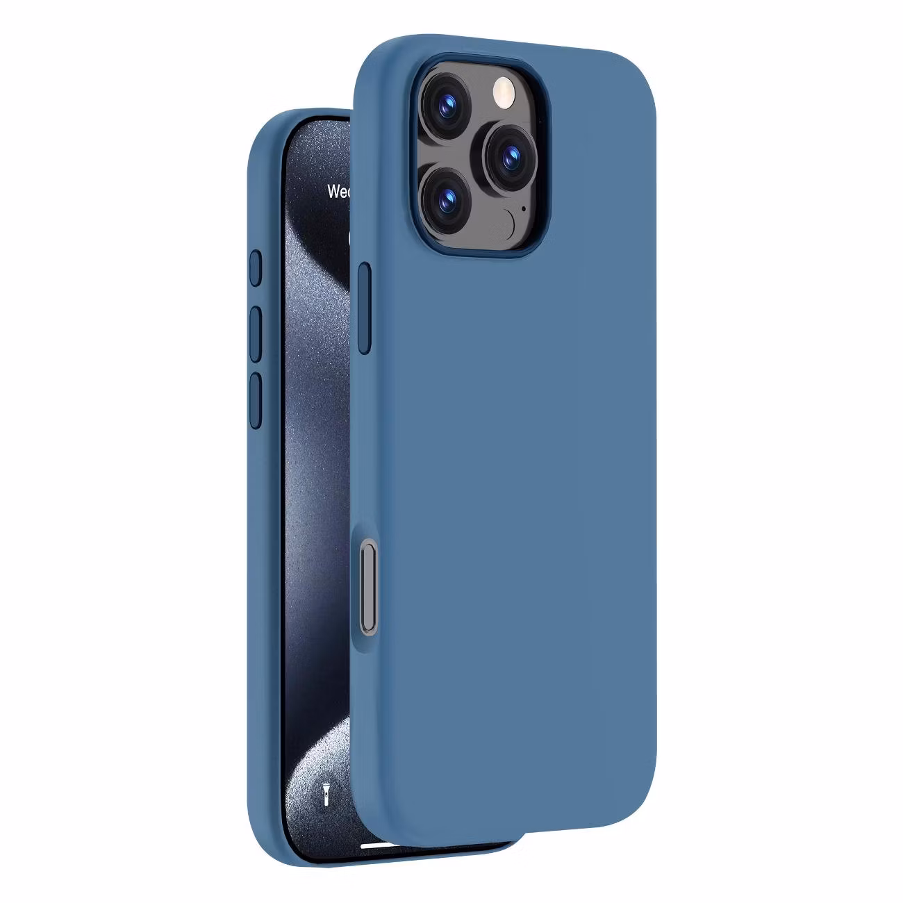 Чехол Deppa Liquid Silicone Magsafe для iPhone 16 Pro синий