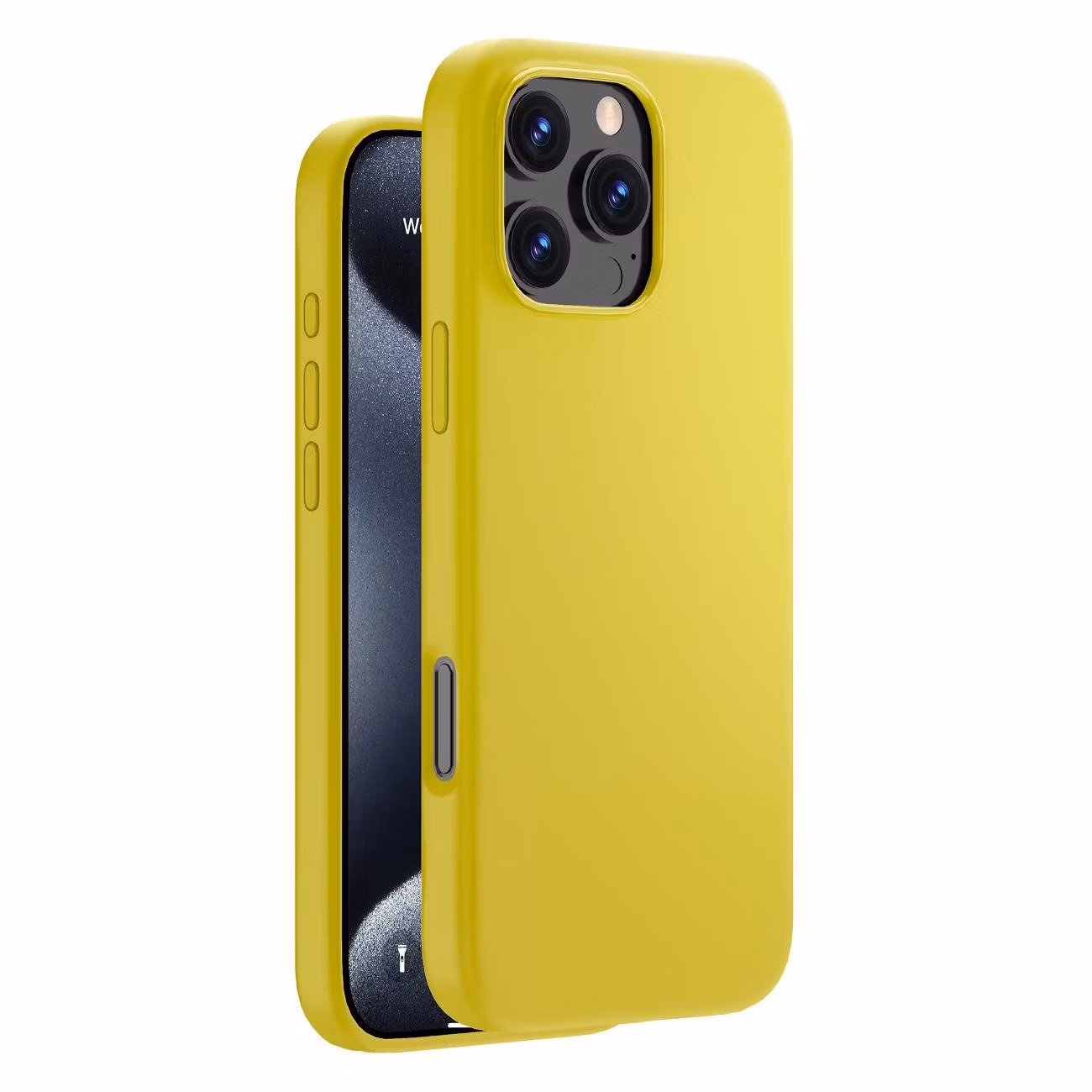 Чехол Deppa Liquid Silicone Magsafe для iPhone 16 Pro желтый
