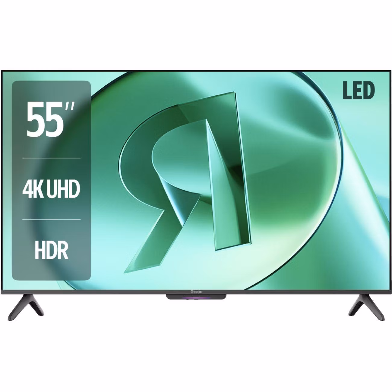 Телевизор Яндекс ТВ Станция Бейсик LED с Алисой 55“ 4K UHD