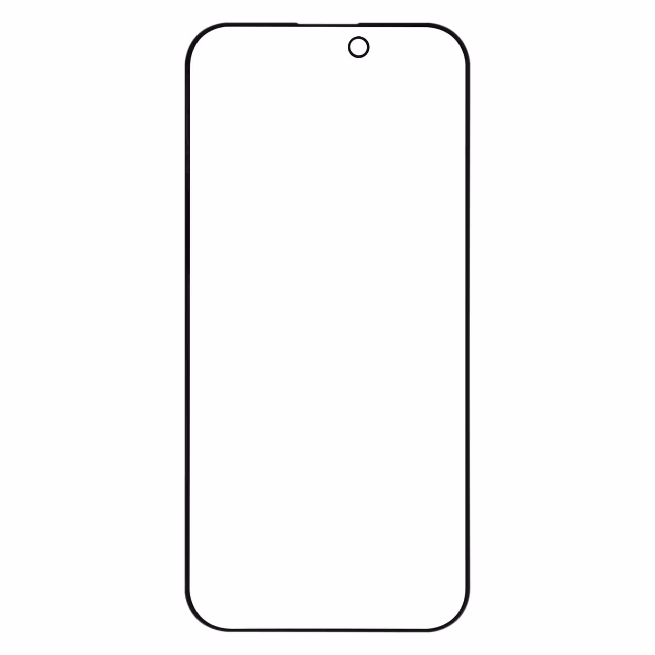 Защитный экран Red Line iPhone 16 Pro Full Screen tempered glass Privacy с шелковой печатью, черный