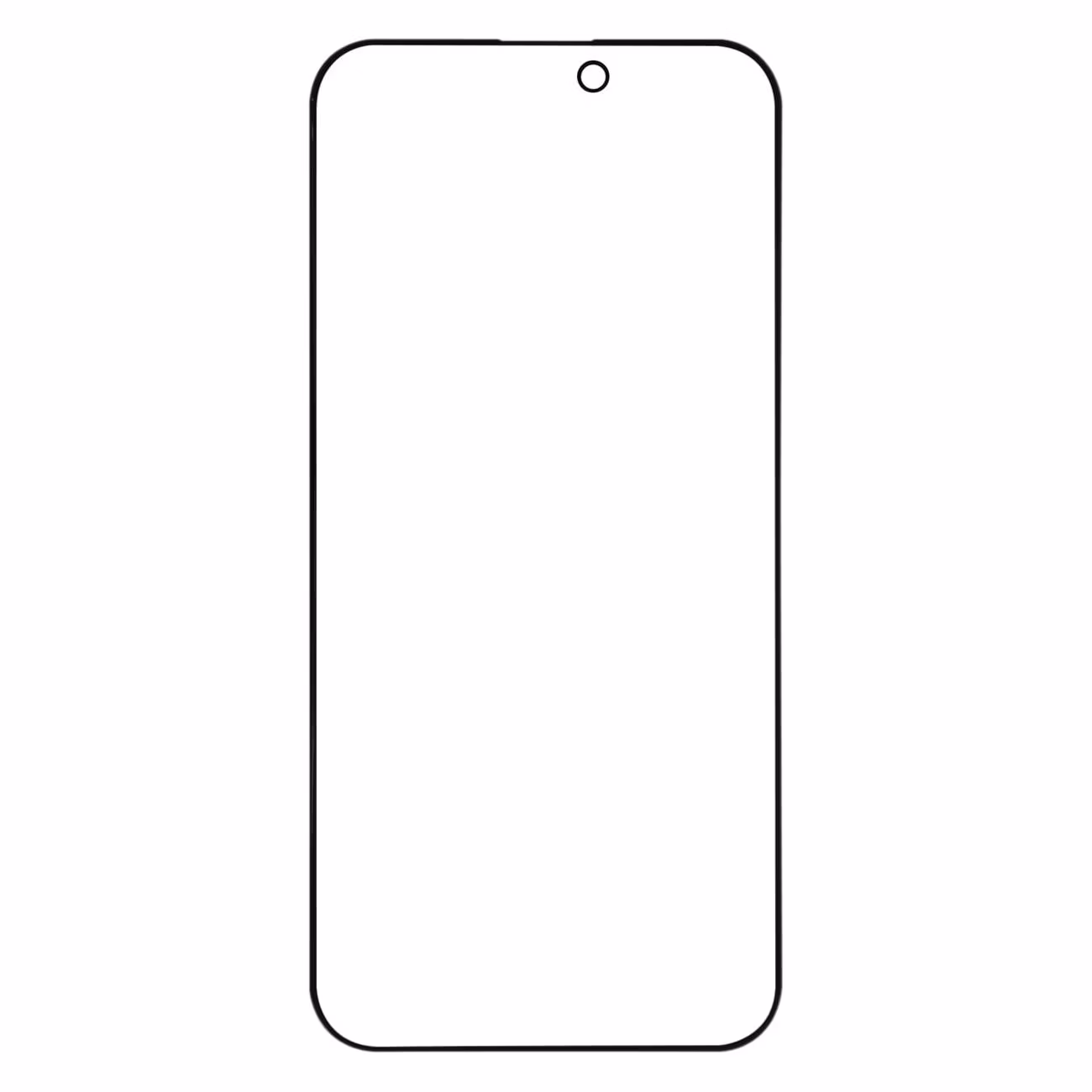 Защитный экран Red Line iPhone 16 Pro Max Full Screen tempered glass Privacy с шелковой печатью, черный