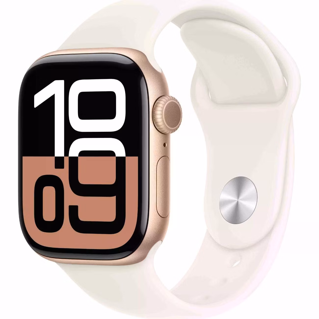 Смарт-часы Apple Watch Series 10, 46мм, GPS, розовое золото Aluminum Case, Light Blush Sport Band