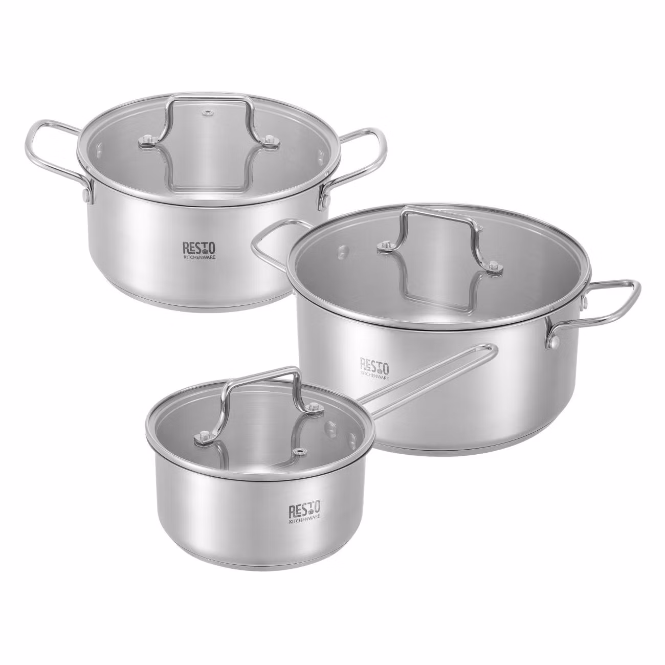 Набор посуды (нержавейка) Resto Cookware set, 6 предметов
