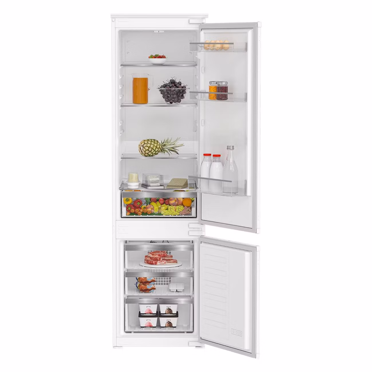 Встраиваемый холодильник Hotpoint HBH 20 белый