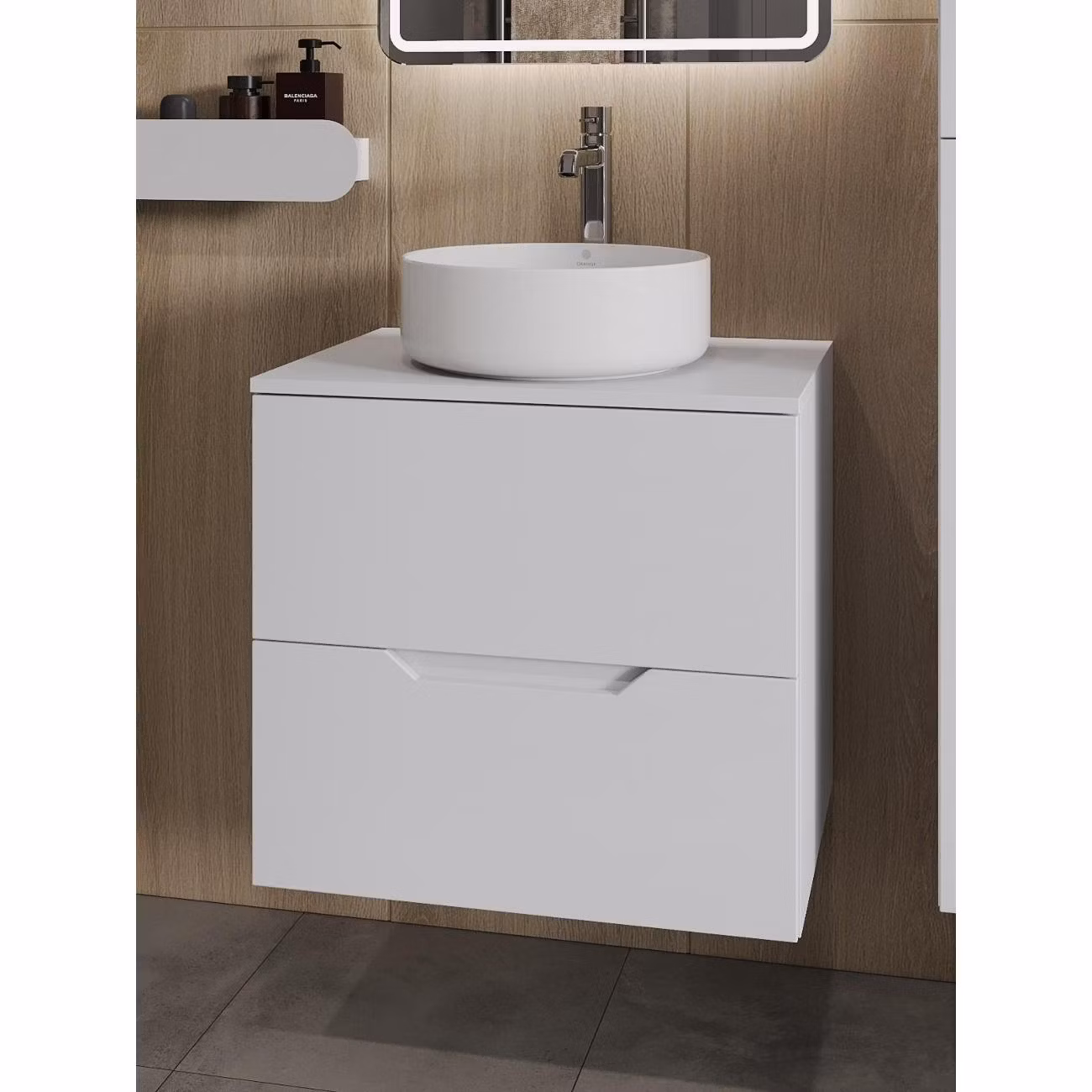 Тумба с раковиной Orange Li-60TuwMDF+B09-360W