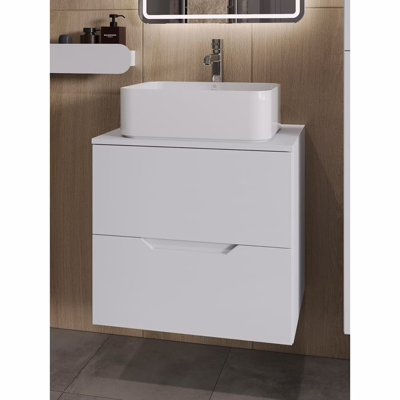 Тумба с раковиной Orange Li-60TuwMDF+B02-460W