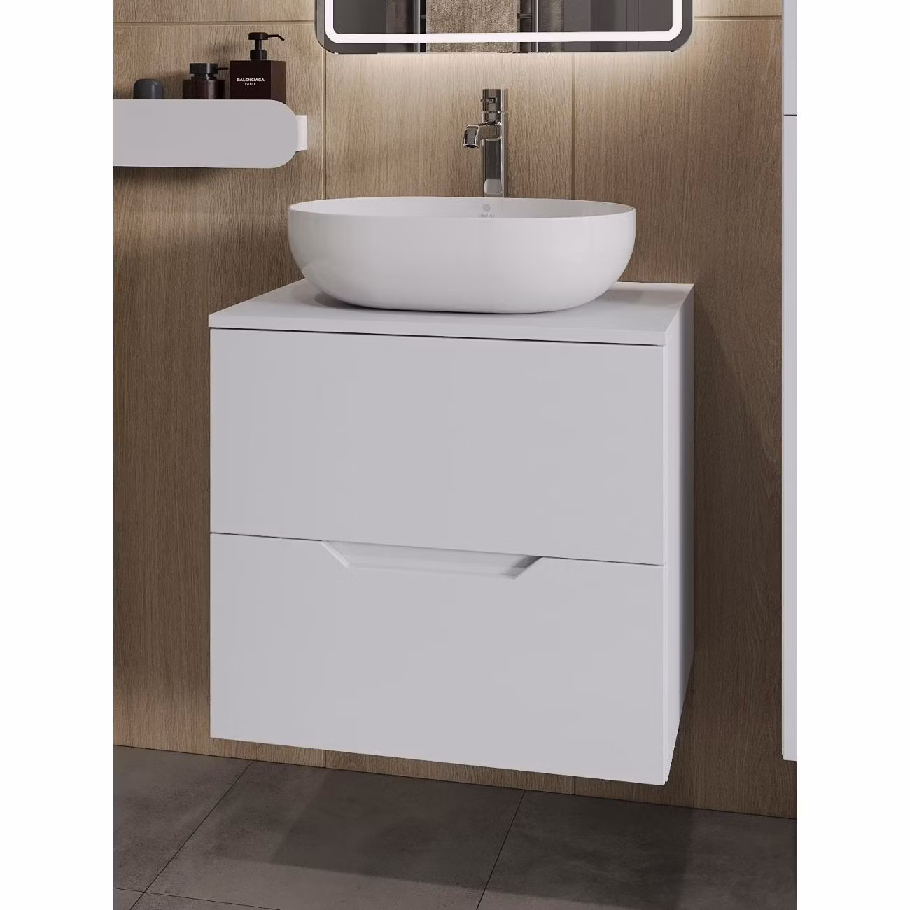 Тумба с раковиной Orange Li-60TuwMDF+B05-480W