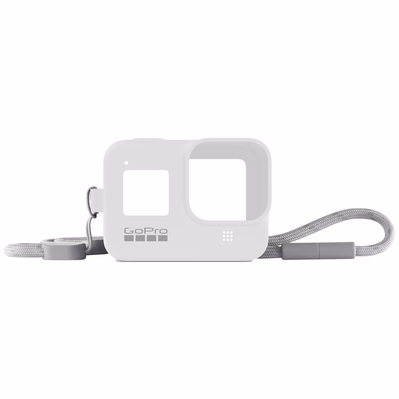 Силиконовый чехол с ремешком GoPro Sleeve + Lanyard HERO8 белый (AJSST-002)