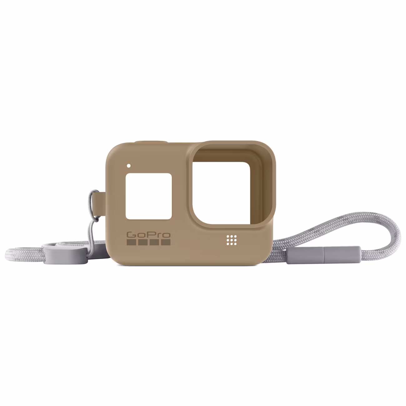 Силиконовый чехол с ремешком GoPro Sleeve +  Lanyard HERO8 Sand (AJSST-006)