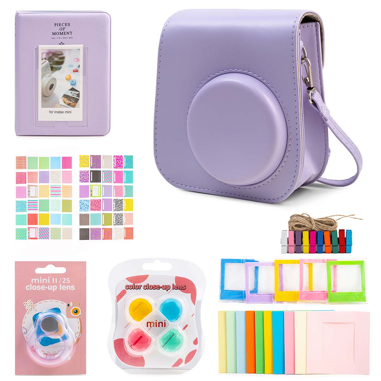 Набор аксессуаров CAIUL для Instax  Mini 11 Ass-d Lilac пурпурный