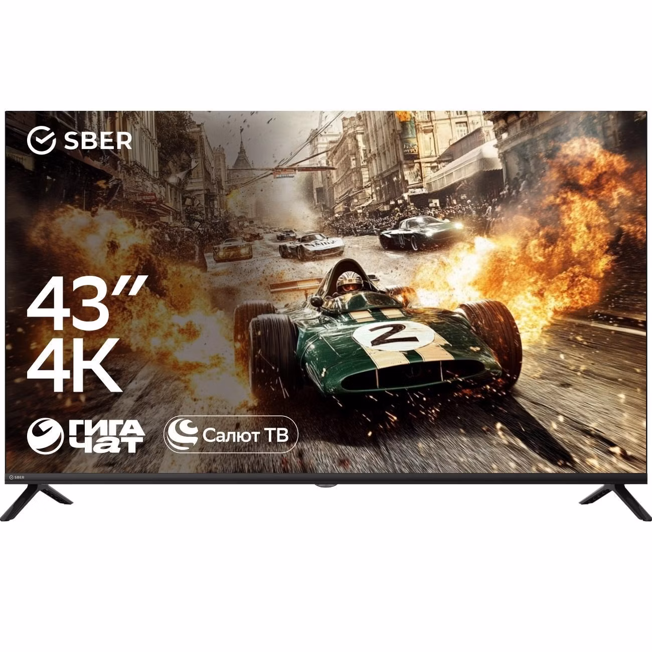 Восстановленный телевизор Sber SDX-43U8131, как новый