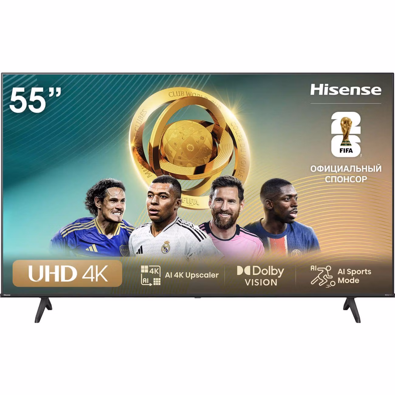 Восстановленный телевизор Hisense 55A6N, отличный